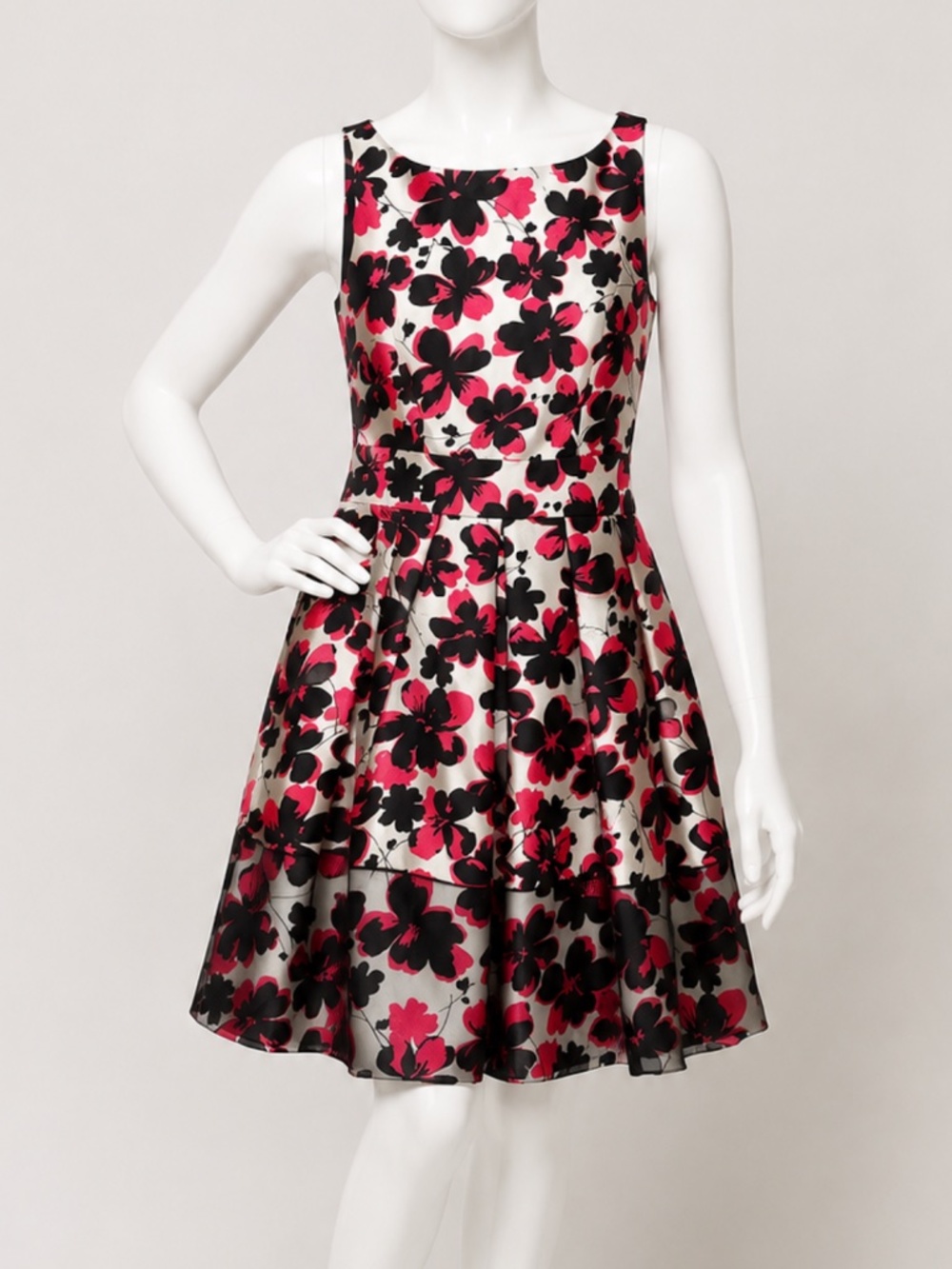 Taylor Women's Floral Sleeveless Fit-and-Flare Cocktail Dress Size 8